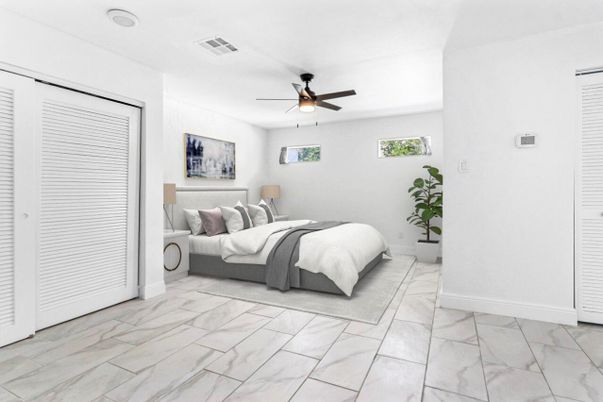 Bedroom, Interior, Marble
