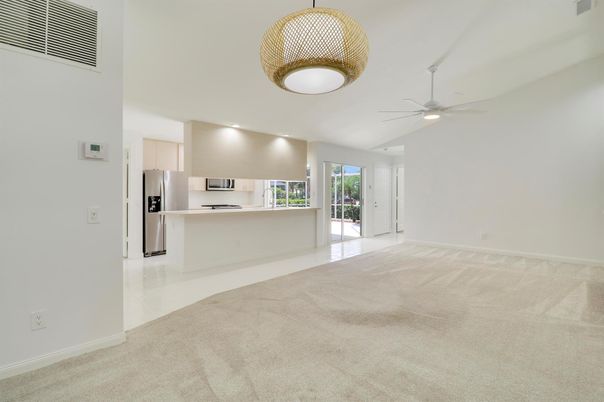 Empty room, Interior, Kitchen, Stainless Steel Appliances