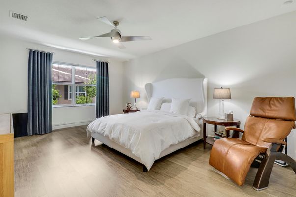 Bedroom, Interior, Wood Texture Flooring