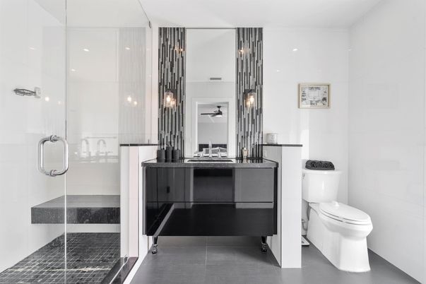 Bathroom, Glass Shower, Interior