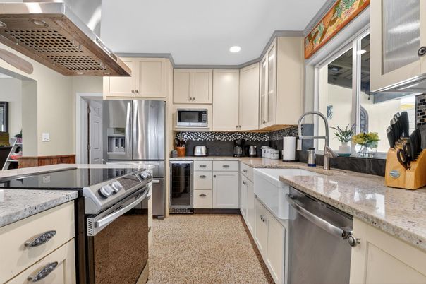 Interior, Kitchen, Recessed Lighting, Stainless Steel Appliances