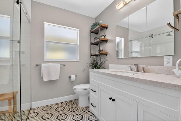 Bathroom, Glass Shower, Interior