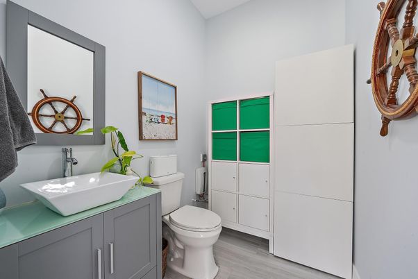 Bathroom, Interior, Wood Texture Flooring