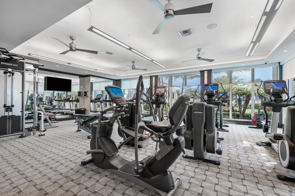 Fitness Equipment, Gym, Interior, Recessed Lighting