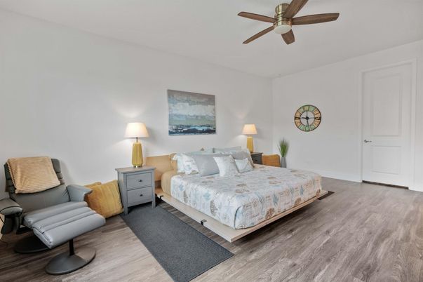 Bedroom, Interior, Wood Texture Flooring