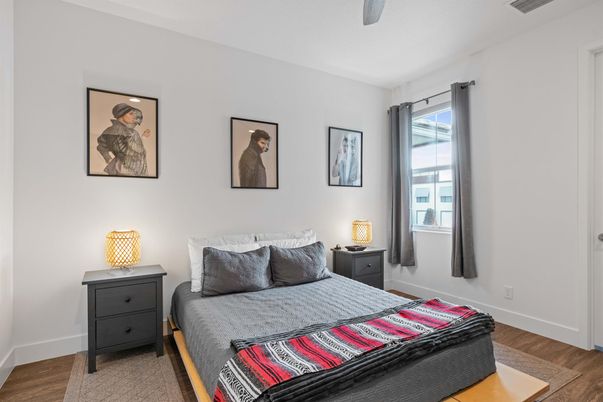 Bedroom, Interior, Wood Texture Flooring
