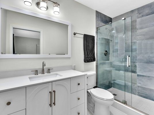 Bathroom, Glass Shower, Interior