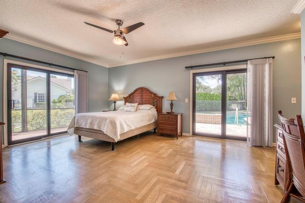 Bedroom, Interior, Wood Texture Flooring