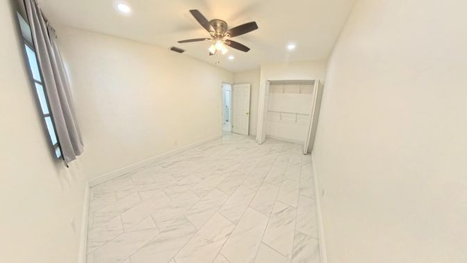 Empty room, Interior, Marble, Recessed Lighting
