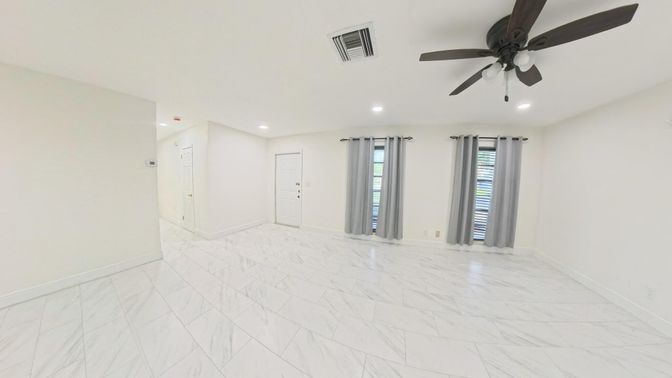 Empty room, Interior, Marble, Recessed Lighting