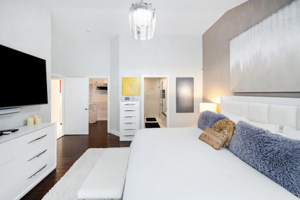 Bedroom, Interior, Wood Texture Flooring