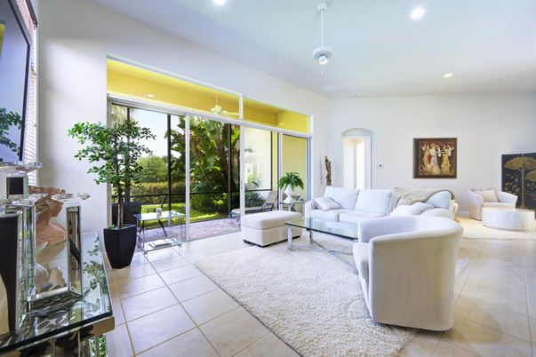 Interior, Living room, Recessed Lighting