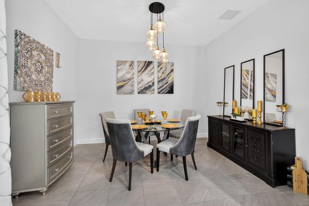 Dining room, Interior, Pendant Lights