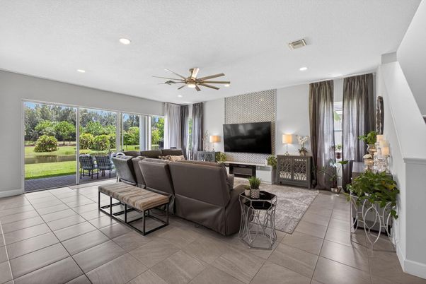 Interior, Living room, Recessed Lighting