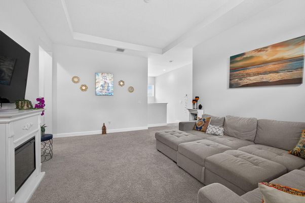Fireplace, Interior, Living room, Recessed Lighting