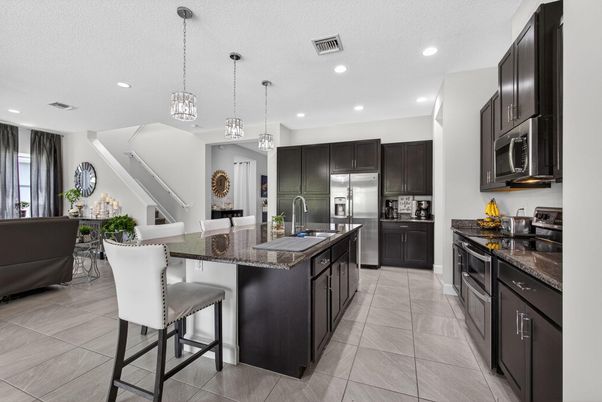 Interior, Kitchen, Pendant Lights, Recessed Lighting, Stainless Steel Appliances