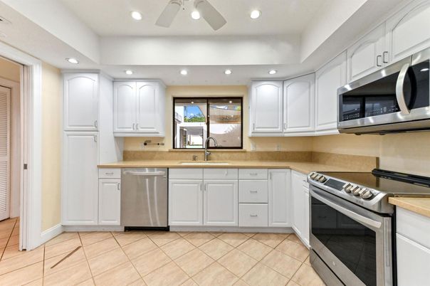 Interior, Kitchen, Recessed Lighting, Stainless Steel Appliances