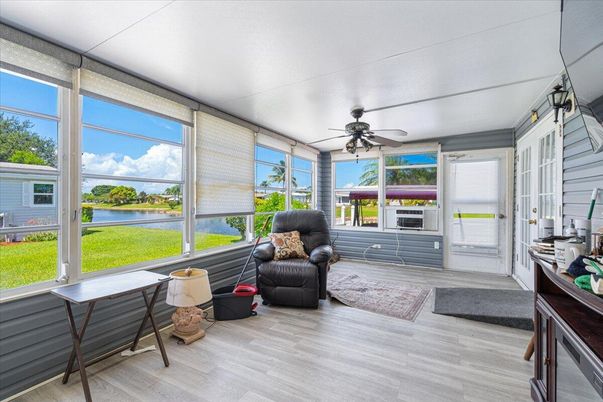 Interior, Sun Room, Water, Wood Texture Flooring