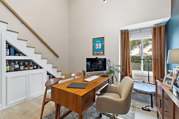 Home Office, Interior, Wood Texture Flooring