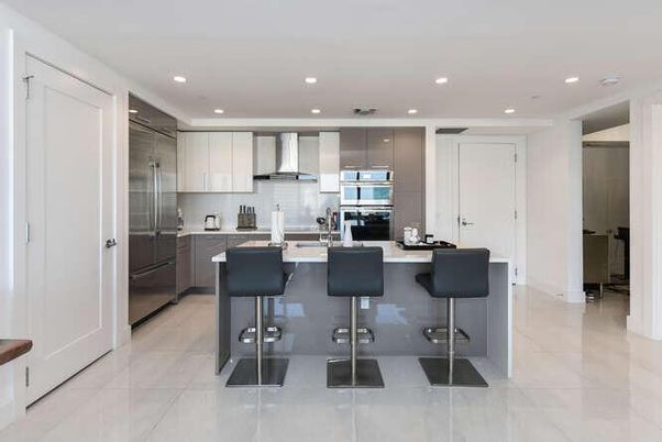 Interior, Kitchen, Recessed Lighting, Stainless Steel Appliances