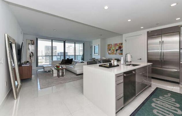 Interior, Kitchen, Living room, Recessed Lighting, Stainless Steel Appliances, Water