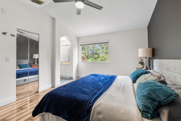 Bedroom, Interior, Wood Texture Flooring