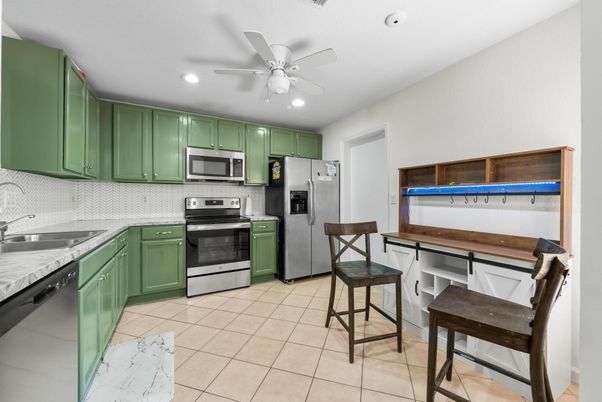 Interior, Kitchen, Recessed Lighting, Stainless Steel Appliances