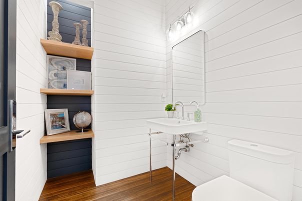 Bathroom, Interior, Wood Texture Flooring