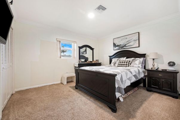 Bedroom, Interior, Recessed Lighting