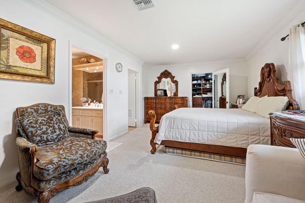 Bedroom, Interior, Recessed Lighting