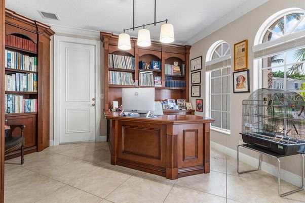 Chandelier, Home Office, Interior