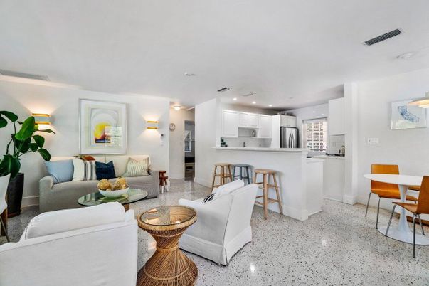 Dining room, Interior, Kitchen, Living room, Recessed Lighting