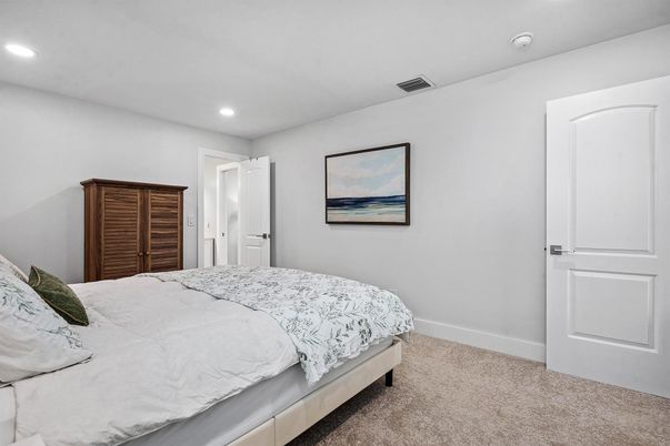 Bedroom, Interior, Recessed Lighting