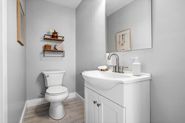 Bathroom, Interior, Wood Texture Flooring