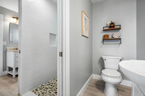 Bathroom, Interior, Wood Texture Flooring