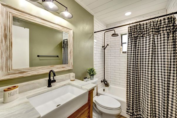 Bathroom, Interior, Recessed Lighting