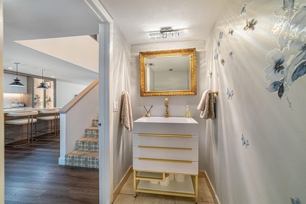 Bathroom, Interior, Wood Texture Flooring