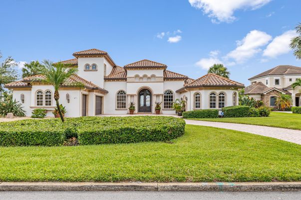 Backyard, Exterior, Facade, Mediterranean