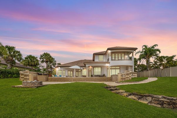 Backyard, Exterior, Facade, Mediterranean