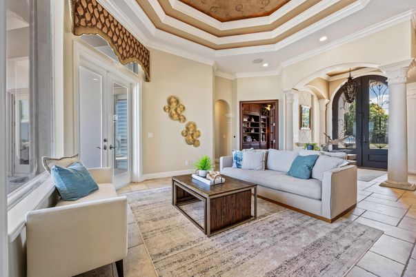 Interior, Living room, Recessed Lighting