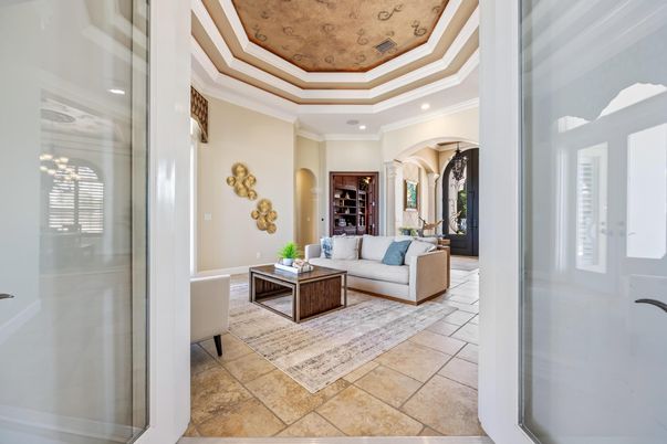 Interior, Living room, Recessed Lighting