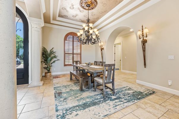 Chandelier, Dining room, Interior