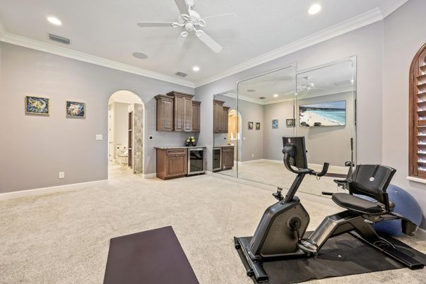 Fitness Equipment, Interior, Recessed Lighting