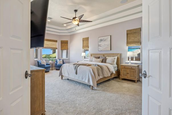 Bedroom, Interior, Recessed Lighting