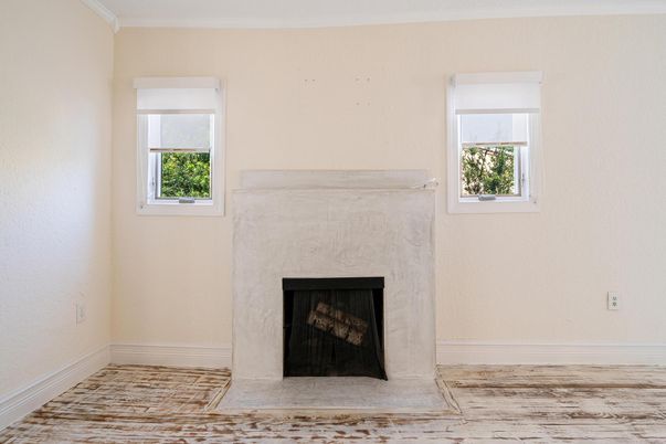 Fireplace, Interior, Wood Texture Flooring