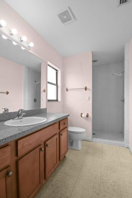 Bathroom, Dual Sink Vanities, Glass Shower, Interior