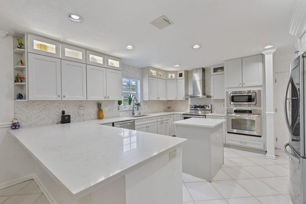 Interior, Kitchen, Recessed Lighting, Stainless Steel Appliances