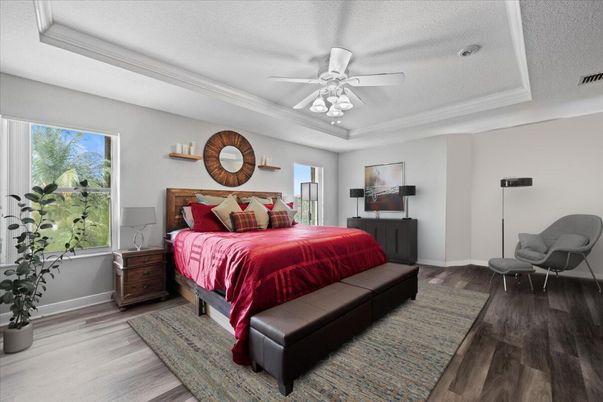 Bedroom, Interior, Wood Texture Flooring