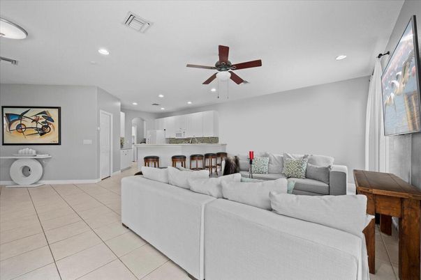 Interior, Kitchen, Living room, Recessed Lighting