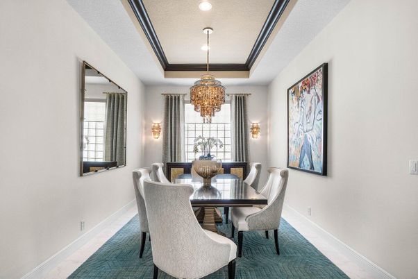 Chandelier, Dining room, Interior